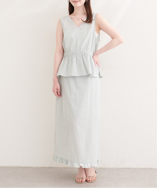 natural couture(ナチュラルクチュール)の「裾フリルチェック柄スカート(スカート・レディース・ブラウン系その他/グリーン系その他/ネイビー/ブラック系その他・FREE)」の16枚目の写真