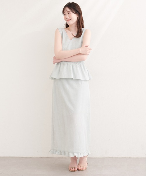 natural couture(ナチュラルクチュール)の「裾フリルチェック柄スカート(スカート・レディース・ブラウン系その他/グリーン系その他/ネイビー/ブラック系その他・FREE)」の17枚目の写真