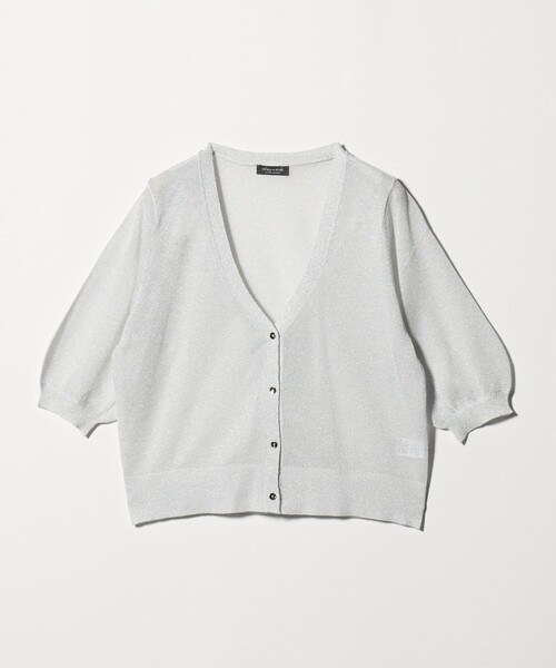 A DAY IN THE LIFE UNITED ARROWS(アデイインザライフユナイテッドアローズ)の「シアーVネックカーディガン 5分袖 ‐ウォッシャブル‐ <A DAY IN THE LIFE>(ニット/セーター・レディース・ブラウン系/ピンク/ブラック/ライトグレー・FREE)」の14枚目の写真