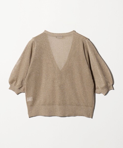 A DAY IN THE LIFE UNITED ARROWS(アデイインザライフユナイテッドアローズ)の「シアーVネックカーディガン 5分袖 ‐ウォッシャブル‐ <A DAY IN THE LIFE>(ニット/セーター・レディース・ブラウン系/ピンク/ブラック/ライトグレー・FREE)」の20枚目の写真