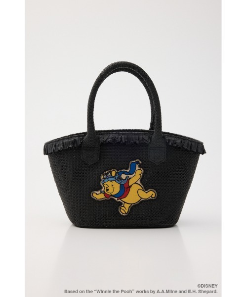 Disney SERIES CREATED by MUS(ディズニーシリーズクリエイテッドバイエムユーエス)の「MD BASKET バッグ / POOH(かごバッグ・レディース・キャメル/ブラック・FREE)」の3枚目の写真