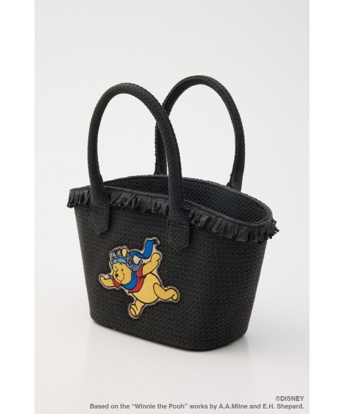 Disney SERIES CREATED by MUS(ディズニーシリーズクリエイテッドバイエムユーエス)の「MD BASKET バッグ / POOH(かごバッグ・レディース・キャメル/ブラック・FREE)」の4枚目の写真