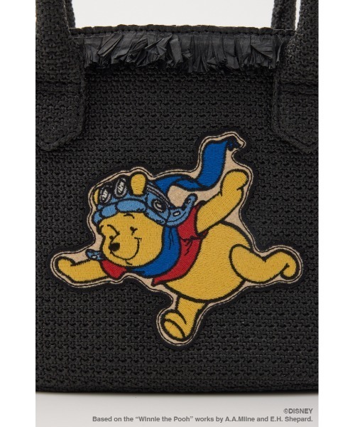 Disney SERIES CREATED by MUS(ディズニーシリーズクリエイテッドバイエムユーエス)の「MD BASKET バッグ / POOH(かごバッグ・レディース・キャメル/ブラック・FREE)」の8枚目の写真