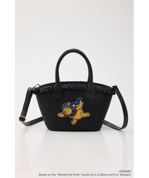 Disney SERIES CREATED by MUS(ディズニーシリーズクリエイテッドバイエムユーエス)の「MD BASKET バッグ / POOH(かごバッグ・レディース・キャメル/ブラック・FREE)」の11枚目の写真