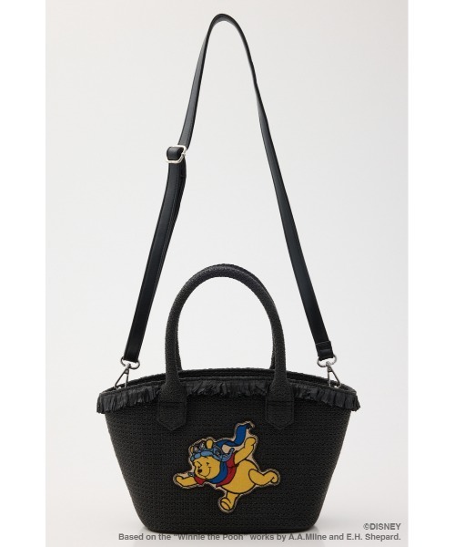 Disney SERIES CREATED by MUS(ディズニーシリーズクリエイテッドバイエムユーエス)の「MD BASKET バッグ / POOH(かごバッグ・レディース・キャメル/ブラック・FREE)」の12枚目の写真