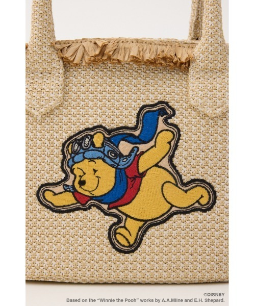 Disney SERIES CREATED by MUS(ディズニーシリーズクリエイテッドバイエムユーエス)の「MD BASKET バッグ / POOH(かごバッグ・レディース・キャメル/ブラック・FREE)」の20枚目の写真
