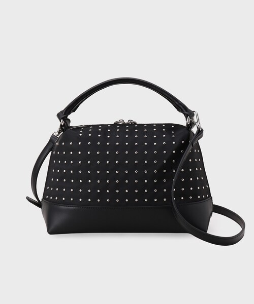 INDIVI(インディヴィ)の「【楽ちん出し入れ】ミニスタッズ 2WAYハンドバッグ(ハンドバッグ・レディース・ダークウッド/ブラック・00)」の16枚目の写真