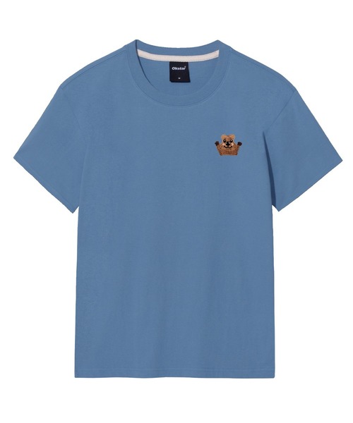 OKSTAR(オクスター)の「クォーカ刺繍半袖(Tシャツ/カットソー・レディース・ブラック/カーキ/ライトベージュ/グレー/ダークブルー/ダークグリーン/ライトグレー/ダークグレー/クリーム/ホワイト/ネイビー・SMALL/MEDIUM/LARGE/X-LARGE/2XL/3XL/4XL)」の11枚目の写真