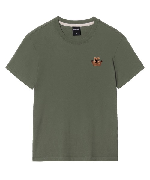 OKSTAR(オクスター)の「クォーカ刺繍半袖(Tシャツ/カットソー・レディース・ブラック/カーキ/ライトベージュ/グレー/ダークブルー/ダークグリーン/ライトグレー/ダークグレー/クリーム/ホワイト/ネイビー・SMALL/MEDIUM/LARGE/X-LARGE/2XL/3XL/4XL)」の9枚目の写真