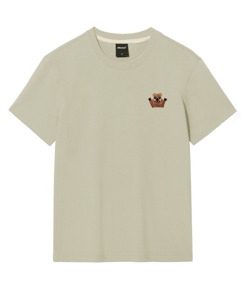 OKSTAR(オクスター)の「クォーカ刺繍半袖(Tシャツ/カットソー・レディース・ブラック/カーキ/ライトベージュ/グレー/ダークブルー/ダークグリーン/ライトグレー/ダークグレー/クリーム/ホワイト/ネイビー・SMALL/MEDIUM/LARGE/X-LARGE/2XL/3XL/4XL)」の7枚目の写真