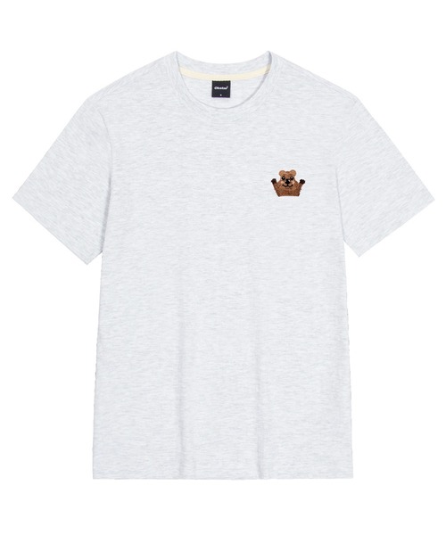 OKSTAR(オクスター)の「クォーカ刺繍半袖(Tシャツ/カットソー・レディース・ブラック/カーキ/ライトベージュ/グレー/ダークブルー/ダークグリーン/ライトグレー/ダークグレー/クリーム/ホワイト/ネイビー・SMALL/MEDIUM/LARGE/X-LARGE/2XL/3XL/4XL)」の3枚目の写真