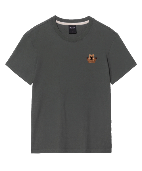 OKSTAR(オクスター)の「クォーカ刺繍半袖(Tシャツ/カットソー・レディース・ブラック/カーキ/ライトベージュ/グレー/ダークブルー/ダークグリーン/ライトグレー/ダークグレー/クリーム/ホワイト/ネイビー・SMALL/MEDIUM/LARGE/X-LARGE/2XL/3XL/4XL)」の13枚目の写真