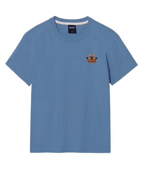 OKSTAR(オクスター)の「クォーカ刺繍半袖(Tシャツ/カットソー・レディース・ブラック/カーキ/ライトベージュ/グレー/ダークブルー/ダークグリーン/ライトグレー/ダークグレー/クリーム/ホワイト/ネイビー・SMALL/MEDIUM/LARGE/X-LARGE/2XL/3XL/4XL)」の22枚目の写真