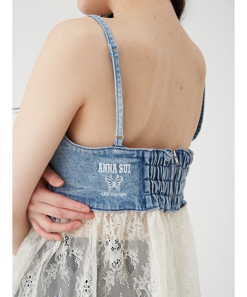 LILY BROWN(リリーブラウン)の「【LILY BROWN×ANNA SUI】バタフライレースデニムビスチェトップス(その他トップス・レディース・ライトブルー/ブラック・F)」の14枚目の写真