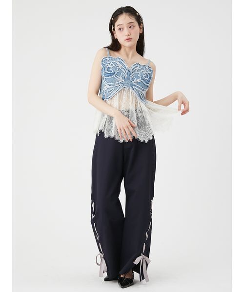 LILY BROWN(リリーブラウン)の「【LILY BROWN×ANNA SUI】バタフライレースデニムビスチェトップス(その他トップス・レディース・ライトブルー/ブラック・F)」の15枚目の写真