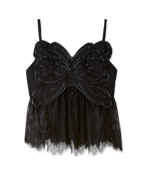 LILY BROWN(リリーブラウン)の「【LILY BROWN×ANNA SUI】バタフライレースデニムビスチェトップス(その他トップス・レディース・ライトブルー/ブラック・F)」の9枚目の写真