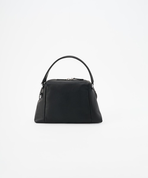 ONE.(ワンドット)の「【ONE./ワンドット】Mini Boston Shoulder Bag / 撥水レザー(ハンドバッグ・メンズ・ブラック・FREE)」の2枚目の写真