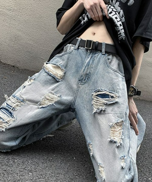 REBALANCE(リバランス)の「ダメージデニム(デニムパンツ・メンズ・A・MEDIUM/LARGE/X-LARGE)」の5枚目の写真