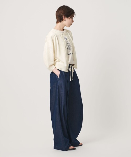 BEAUTY&YOUTH UNITED ARROWS(ビューティーアンドユースユナイテッドアローズ)の「【WEB限定 Wardrobe DAILY MINIMAL】ハーフスリーブ シアーカーディガン ウォッシャブル(カーディガン/ボレロ・レディース・ライム/ダークブラウン/ホワイト・FREE)」の9枚目の写真