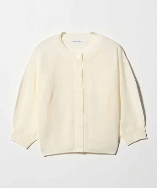 BEAUTY&YOUTH UNITED ARROWS(ビューティーアンドユースユナイテッドアローズ)の「【WEB限定 Wardrobe DAILY MINIMAL】ハーフスリーブ シアーカーディガン ウォッシャブル(カーディガン/ボレロ・レディース・ライム/ダークブラウン/ホワイト・FREE)」の16枚目の写真