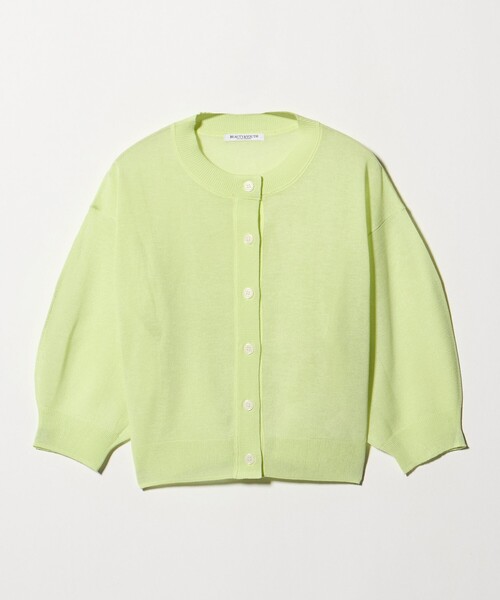 BEAUTY&YOUTH UNITED ARROWS(ビューティーアンドユースユナイテッドアローズ)の「【WEB限定 Wardrobe DAILY MINIMAL】ハーフスリーブ シアーカーディガン ウォッシャブル(カーディガン/ボレロ・レディース・ライム/ダークブラウン/ホワイト・FREE)」の19枚目の写真