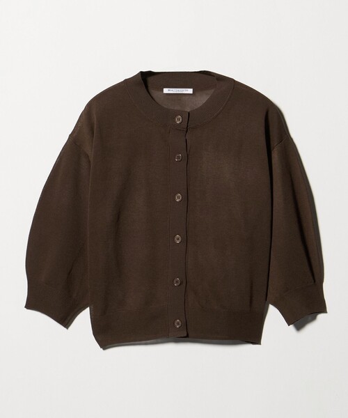 BEAUTY&YOUTH UNITED ARROWS(ビューティーアンドユースユナイテッドアローズ)の「【WEB限定 Wardrobe DAILY MINIMAL】ハーフスリーブ シアーカーディガン ウォッシャブル(カーディガン/ボレロ・レディース・ライム/ダークブラウン/ホワイト・FREE)」の22枚目の写真