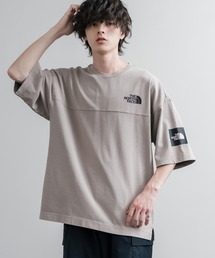 THE NORTH FACE WHITE LABEL STITCH DYEING S/S R/TEE オーバーサイズステッチラインワンポイントロゴピグメント加工半袖Tシャツ
