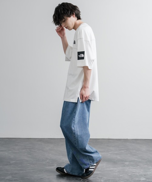 THE NORTH FACE(ザノースフェイス)の「THE NORTH FACE WHITE LABEL STITCH DYEING S/S R/TEE オーバーサイズステッチラインワンポイントロゴピグメント加工半袖Tシャツ(Tシャツ/カットソー・メンズ・チャコールグレー/ベージュ/ホワイト・XL/M/XXL/L)」の7枚目の写真