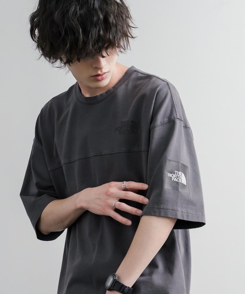 THE NORTH FACE(ザノースフェイス)の「THE NORTH FACE WHITE LABEL STITCH DYEING S/S R/TEE オーバーサイズステッチラインワンポイントロゴピグメント加工半袖Tシャツ(Tシャツ/カットソー・メンズ・チャコールグレー/ベージュ/ホワイト・XL/M/XXL/L)」の11枚目の写真
