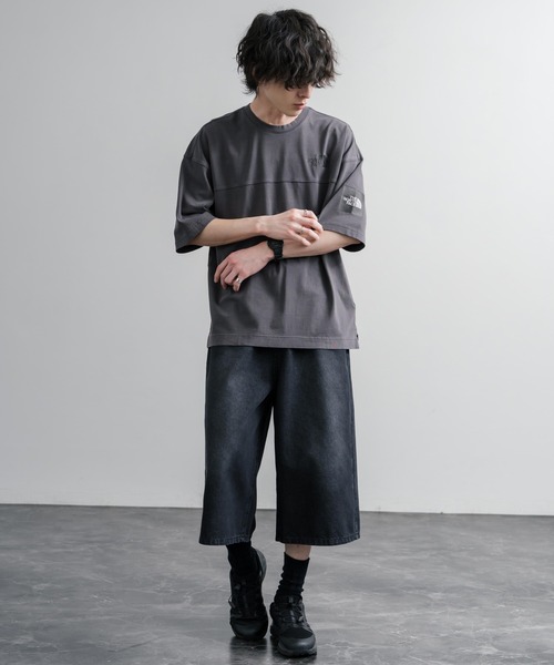 THE NORTH FACE(ザノースフェイス)の「THE NORTH FACE WHITE LABEL STITCH DYEING S/S R/TEE オーバーサイズステッチラインワンポイントロゴピグメント加工半袖Tシャツ(Tシャツ/カットソー・メンズ・チャコールグレー/ベージュ/ホワイト・XL/M/XXL/L)」の13枚目の写真