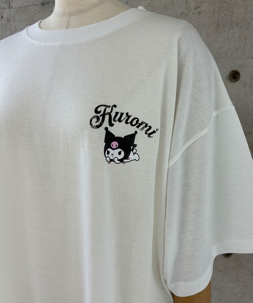 GLAMOROUS JANE(グラマラスジェーン)の「クロミバックプリントTシャツ(Tシャツ/カットソー・レディース・ブラック/オフホワイト/杢グレー・FREE)」の12枚目の写真