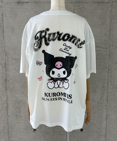 GLAMOROUS JANE(グラマラスジェーン)の「クロミバックプリントTシャツ(Tシャツ/カットソー・レディース・ブラック/オフホワイト/杢グレー・FREE)」の14枚目の写真
