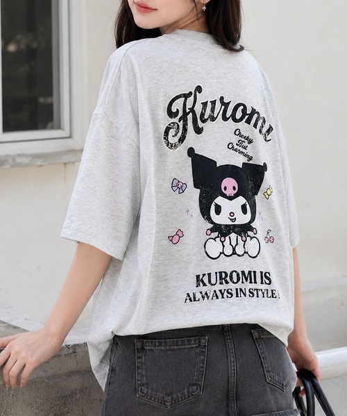GLAMOROUS JANE(グラマラスジェーン)の「クロミバックプリントTシャツ(Tシャツ/カットソー・レディース・ブラック/オフホワイト/杢グレー・FREE)」の10枚目の写真