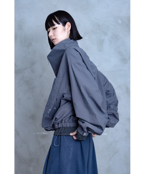 TAMYU(タミュー)の「TAMYU - 3D Pocket Nylon Jacket / 立体ポケットナイロンジャケット(ブルゾン・メンズ・グレー/ブラック・FREE)」の8枚目の写真