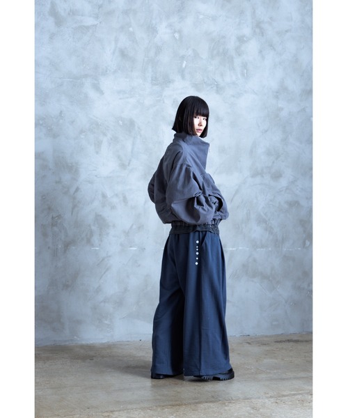 TAMYU(タミュー)の「TAMYU - 3D Pocket Nylon Jacket / 立体ポケットナイロンジャケット(ブルゾン・メンズ・グレー/ブラック・FREE)」の14枚目の写真