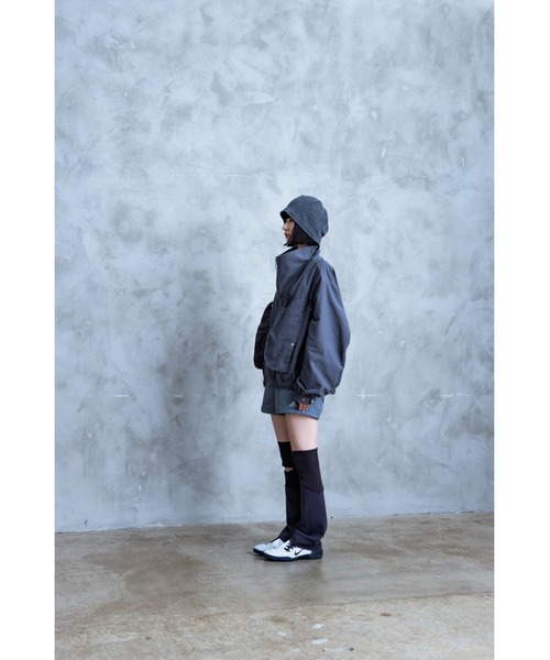 TAMYU(タミュー)の「TAMYU - 3D Pocket Nylon Jacket / 立体ポケットナイロンジャケット(ブルゾン・メンズ・グレー/ブラック・FREE)」の21枚目の写真