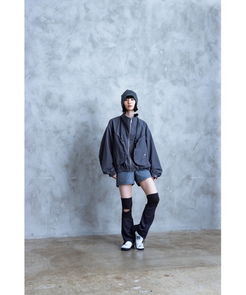 TAMYU(タミュー)の「TAMYU - 3D Pocket Nylon Jacket / 立体ポケットナイロンジャケット(ブルゾン・メンズ・グレー/ブラック・FREE)」の22枚目の写真
