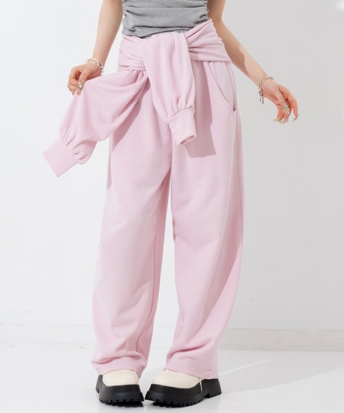 ANAP(アナップ)の「マルチway袖風ベルト付きスウェットコクーンパンツ(その他パンツ・レディース・ピンク/ブラック/グレー・F)」の22枚目の写真