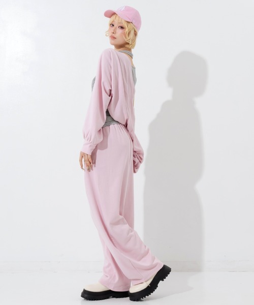 ANAP(アナップ)の「マルチway袖風ベルト付きスウェットコクーンパンツ(その他パンツ・レディース・ピンク/ブラック/グレー・F)」の5枚目の写真