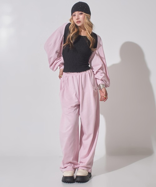 ANAP(アナップ)の「マルチway袖風ベルト付きスウェットコクーンパンツ(その他パンツ・レディース・ピンク/ブラック/グレー・F)」の13枚目の写真