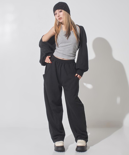 ANAP(アナップ)の「マルチway袖風ベルト付きスウェットコクーンパンツ(その他パンツ・レディース・ピンク/ブラック/グレー・F)」の19枚目の写真
