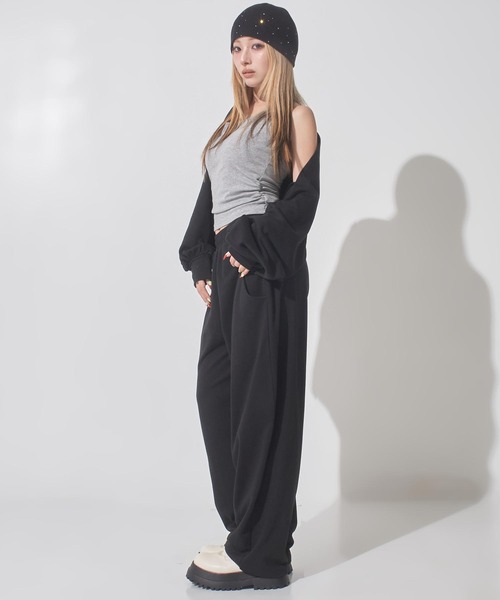 ANAP(アナップ)の「マルチway袖風ベルト付きスウェットコクーンパンツ(その他パンツ・レディース・ピンク/ブラック/グレー・F)」の20枚目の写真