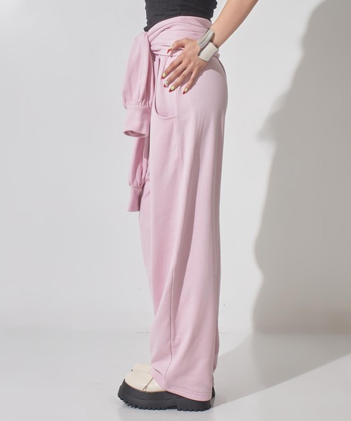 ANAP(アナップ)の「マルチway袖風ベルト付きスウェットコクーンパンツ(その他パンツ・レディース・ピンク/ブラック/グレー・F)」の10枚目の写真