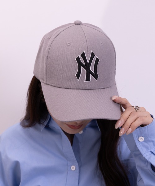 MLB Korea(エムエルビーコリア)の「MLB Korea(エムエルビーコリア)/ダイヤモンド刺繍 ロゴパッチ ボールキャップ 帽子/DIAMOND LOGO PATCH BALL CAP(キャップ・レディース・ベージュ/ブラック系その他2/ホワイト/ブラック系その他/ブラック×ピンク/ブラック×ゴールド/ブルー/グレー・FREE)」の6枚目の写真