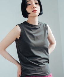 THREE FIFTY STANDARD やわらかな着ごこちのシルク混タンクトップ