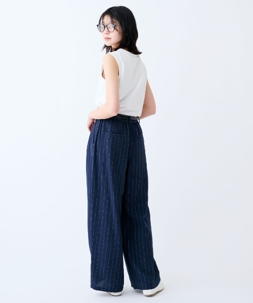 THREE FIFTY STANDARD（スリーフィフティースタンダード）の「ＴＨＲＥＥ　ＦＩＦＴＹ　ＳＴＡＮＤＡＲＤ　やわらかな着ごこちのシルク混タンクトップ（タンクトップ・レディース・チャコールグレー/チョコ/オフホワイト・LL/L/M）」の17枚目の写真