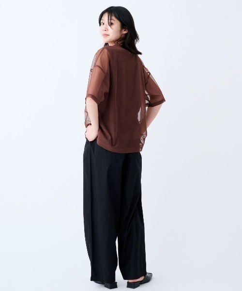 THREE FIFTY STANDARD（スリーフィフティースタンダード）の「ＴＨＲＥＥ　ＦＩＦＴＹ　ＳＴＡＮＤＡＲＤ　やわらかな着ごこちのシルク混タンクトップ（タンクトップ・レディース・チャコールグレー/チョコ/オフホワイト・LL/L/M）」の11枚目の写真