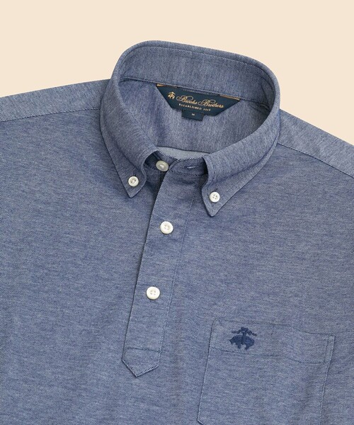 BROOKS BROTHERS(ブルックスブラザーズ)の「コットン/ポリエステルピケ GFロゴ ポケット ポロシャツ(ポロシャツ・メンズ・ブルー・SMALL/MEDIUM/LARGE)」の2枚目の写真