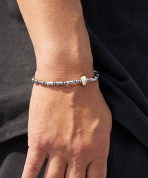 SunKu（サンク）の「SunKu/サンク Silver Pipe Beads Bracelet シルバー パイプ ビーズ ブレスレット ビンテージ ヴィンテージ アンティーク調 アメカジ メンズ レディース 秋 秋服 2026年秋冬（ブレスレット）」