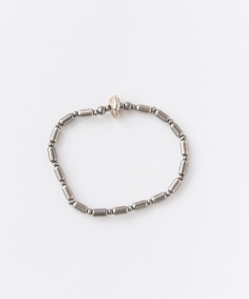 SunKu(サンク)の「SunKu/サンク Silver Pipe Beads Bracelet シルバー パイプ ビーズ ブレスレット ビンテージ ヴィンテージ アンティーク調 アメカジ メンズ レディース 2026年 夏 夏服(ネックレス・メンズ・シルバー・FREE)」の3枚目の写真